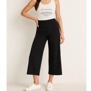 Athleta Black Wide-Leg Capris